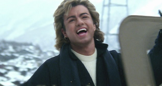 George Michael, seen here in the 1984 video for Last Christmas, agreed for the single's royalties that year to go towards Band Aid's Ethiopia famine relief fund