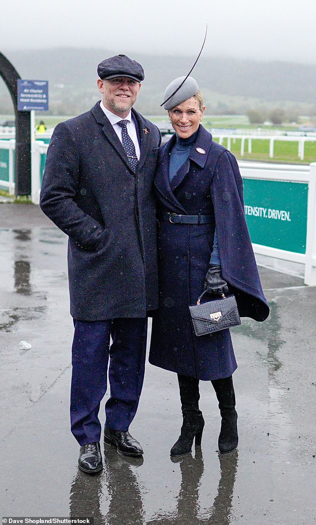 All eyes were on Zara's sleek new accessory at the Cheltenham Festival in March