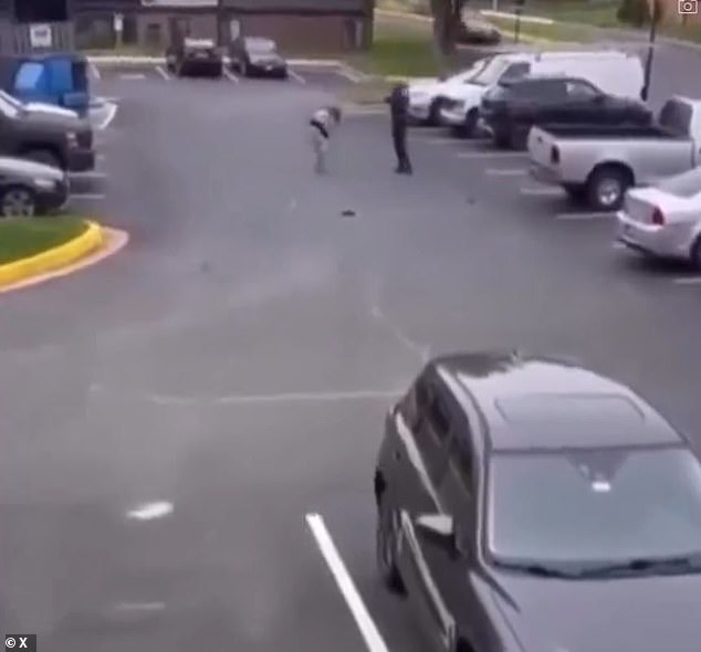 The video from the apartment complex in Carney, a suburb of Baltimore, depicts the violent slaying