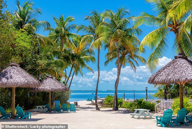 Although Cancun Mexico may be the usual go-to option to escape US winters, you can swap heavy coats for swimsuits right here in the states (Pictured: Key Largo, Florida)