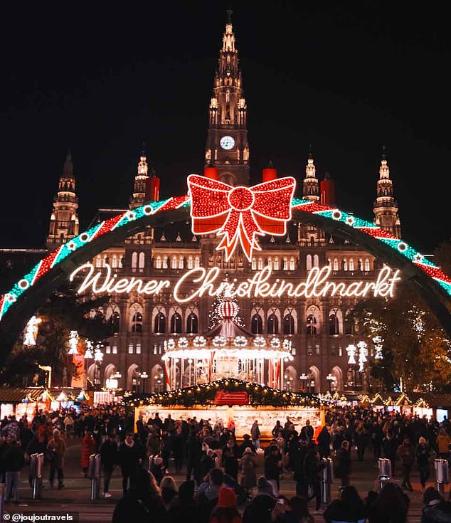 Jackie described Vienna as 'a beautiful city' and loved how some of the Christmas markets were situated in front of elegant landmarks