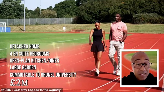 In the star-studded feature, Olympian Linford Christie and his daughter Briannah joined host Alistair Appleton as they searched for their dream property