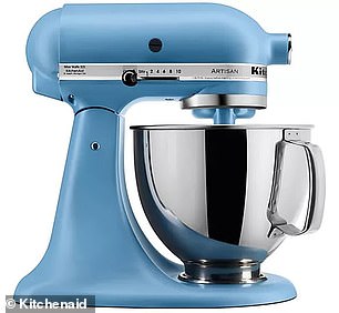 The stand mixer includes a variety of attachments