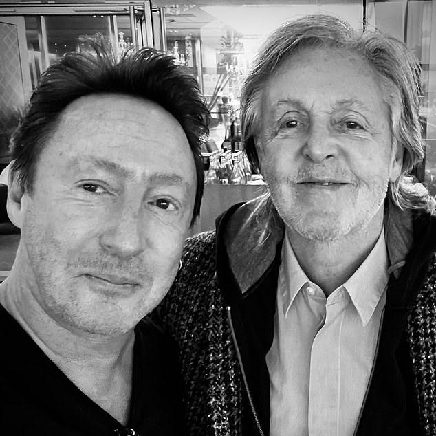 Julian pictured his father's Beatles bandmate Sir Paul McCartney