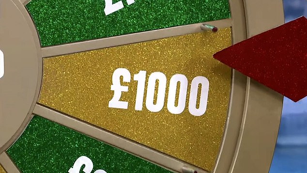 After the caller bagged a whopping £1,000 in the game, Josie gushed: 'You've won £1,000 Barry what are you going to spend that on?'