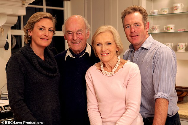 Mary, who had two sons and a daughter Annabel, lost William when he came home from Bristol University (Pictured with husband Paul, son Tom and daughter Annabel)