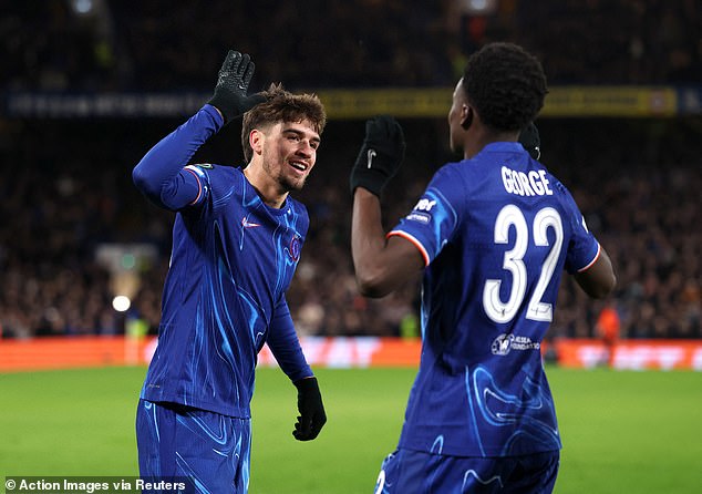 Marc Guiu (left) along with Tyrique George (right) and Josh Acheampong could guarantee more regular minutes if they left on loan spells in January