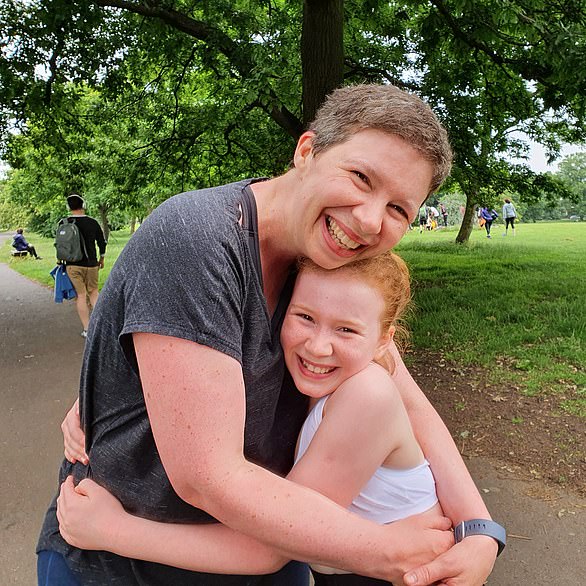 Annie Baker, pictured with her daughter Lizzie, said being diagnosed with breast cancer was 'a huge shock'