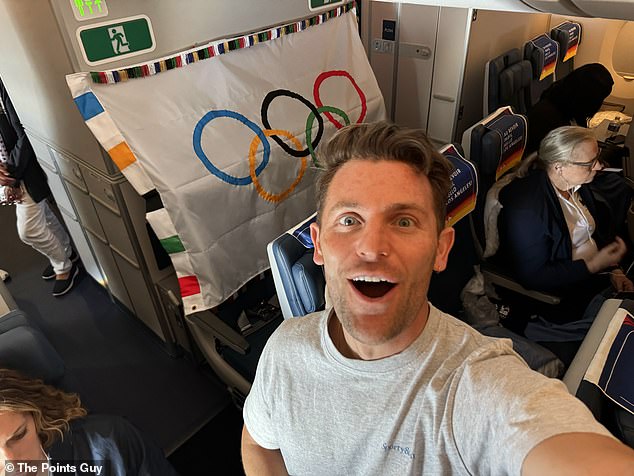 Nicky flew the Olympic flag from Paris to Los Angeles with Delta after the games - it was one of his 2024 highlights