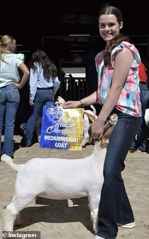 She was particularly proud of her pet goat, Lacey, which she paraded in animal shows across the state for cash prizes and certificates