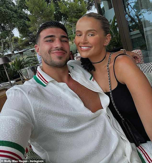 Molly-Mae Hague reportedly bumped into Tyson and Paris Fury during a shopping trip this week (Molly-Mae seen with her ex and Tyson's brother Tommy)