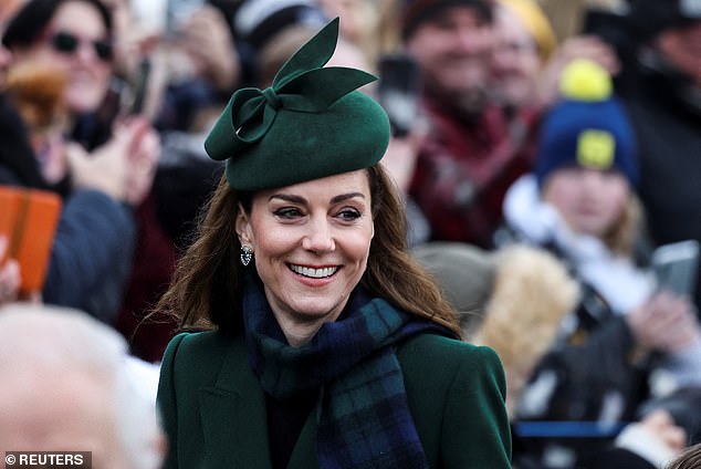 Kate Middleton has had a difficult year battling cancer but seemed healthy and happy as she walked to the church