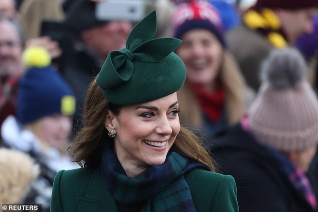 Princess Catherine flashed a warm smile as members of the public looked on in glee