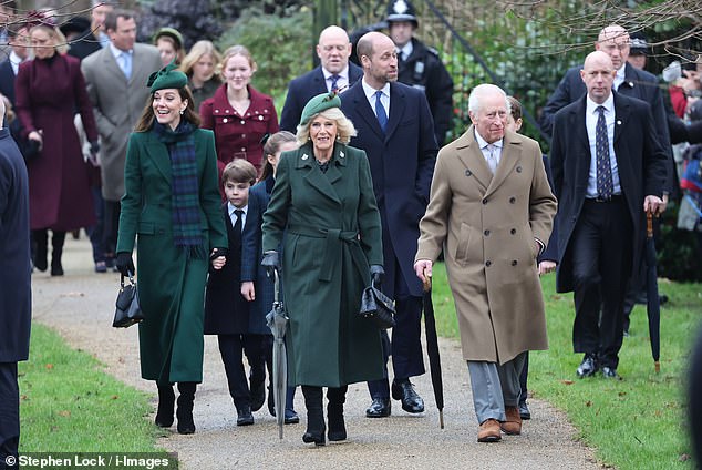 The procession of royals started with His Majesty King Charles III and Queen Camilla