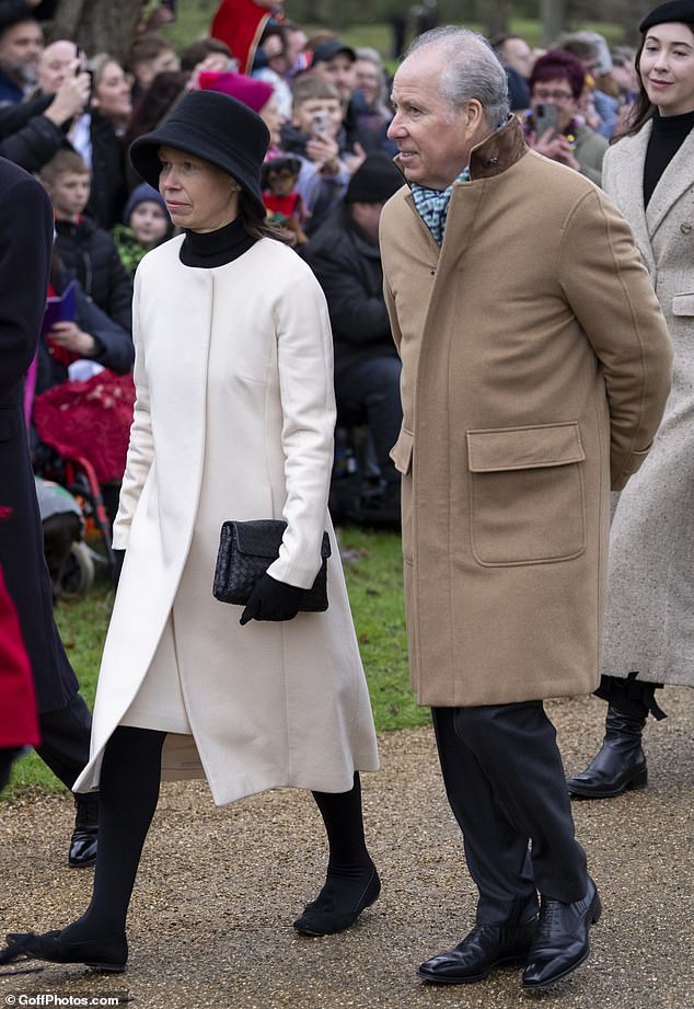 Lady Chatto, the daughter of the late Princess Margaret, also attended