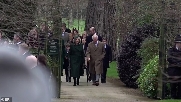 The royals arrived at Sandringham to the joy of well-wishers on Christmas Day