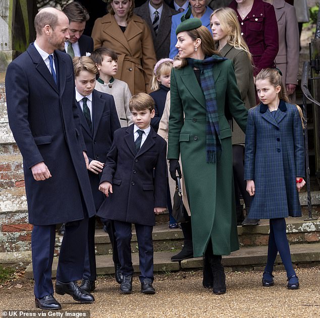 On the sidelines of yesterday's festive kickabout, Kate along with Prince Louis and Princess Charlotte could be seen supporting William and Prince George