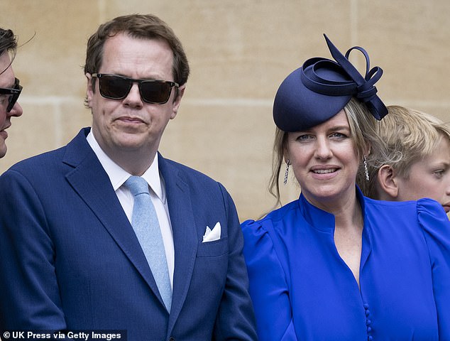 This year marked a new milestone for King Charles, 76, and his wife, Queen Camilla , 77, who welcomed her son Tom Parker-Bowles (left) and daughter, Laura Lopes, (right) to the Norfolk estate for the first time. Both pictured in 2022