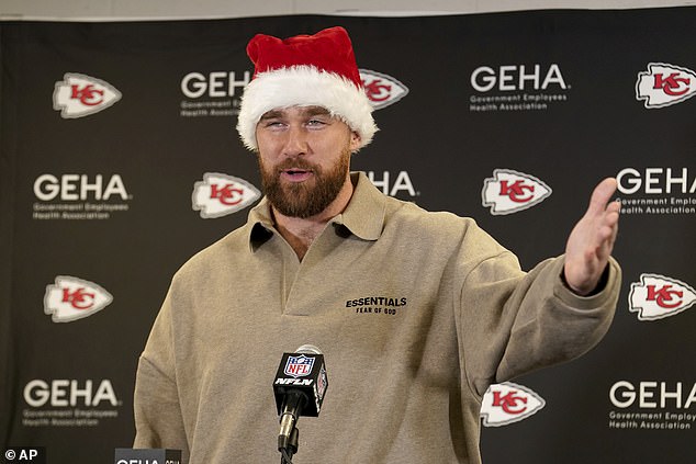 Travis Kelce took the franchise touchdown record for the Kansas City Chief at Christmas