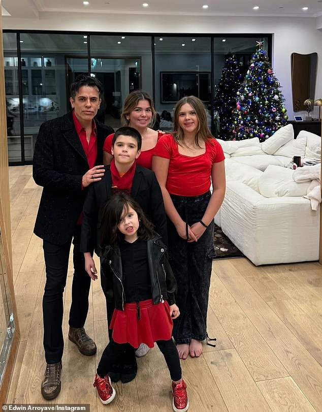 All four of Mellencamp's children - stepdaughter Bella, 16; daughter Slate, 12; son Cruz, 10; and daughter Dove, 4 - spent Christmas with the 47-year-old Skyline Security CEO