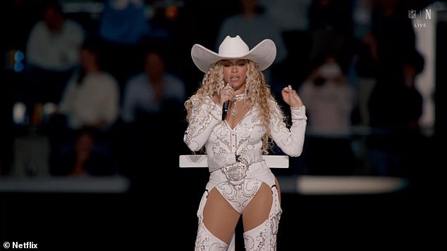 Beyoncé put her best foot forward on Christmas Day as she took to the stage at the Houston's NRG Stadium for her dazzling NFL half-time show - and critics were loving it