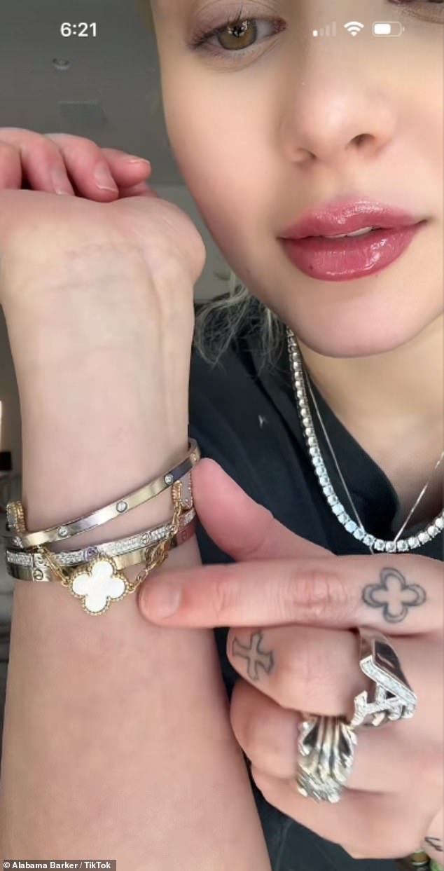 One standout included her third Cartier Love bracelet from her father