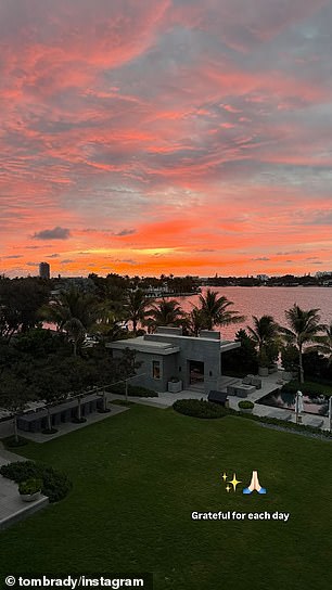 Another post shared via Instagram Stories showed a stunning sunset, with the retired athlete writing he's 'grateful for each day'