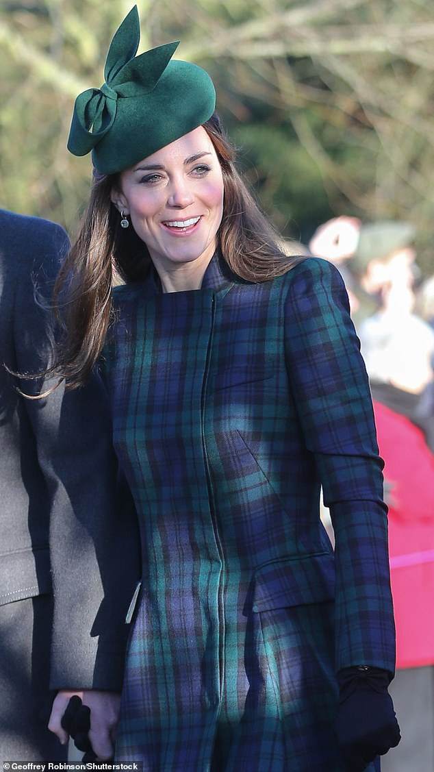 THEN: Kate Middleton, the then-Duchess of Cambridge, is snapped attending the 2013 Christmas Day church service in Sandringham