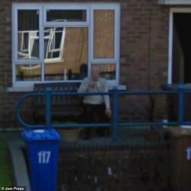 His daughter Katie was surprised to find him immortalised on the search engine's Street View feature