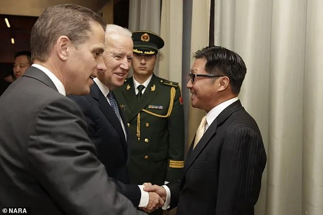 Hunter Biden introduces his father to another one of his Chinese business partners, Jonathan Li