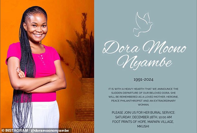 However, this week on Friday, December 27, a message was shared to both her accounts to announce her shock death