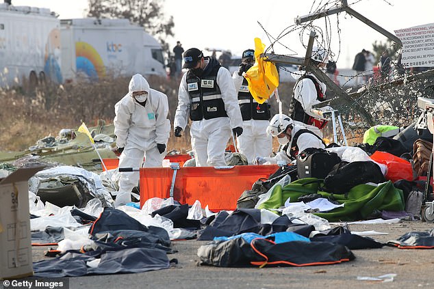 The crash site smelled of aviation fuel and blood, according to Reuters witnesses