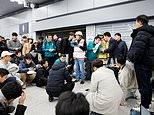 Five children including boy, three, are youngest victims of South Korea plane crash as families face wait for the formal identification of the 179 killed in emergency landing fireball forced by bird strike