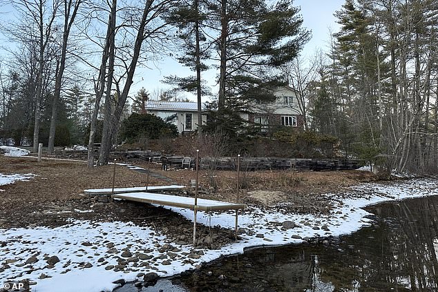 The family lived in Newton, Massachusetts, and were visiting their lakeside home (pictured) in Wakefield, New Hampshire over the Christmas holidays