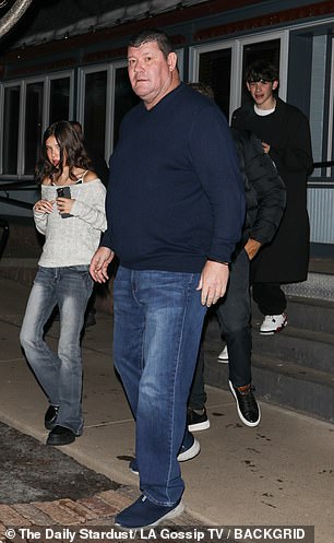 Australian billionaire James Packer was there with his children