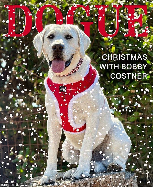 Kevin gushed in his dog's DOGUE cover story last Wednesday: 'Bobby is with me always. He's either at my feet, my bed, on the couch… just always by my side. He travels with me on set and on vacations when it's appropriate and possible'