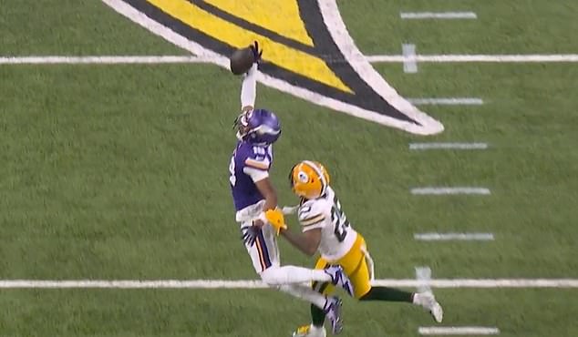 Justin Jefferson left NFL fans in disbelief once again on Sunday with an all-time great catch