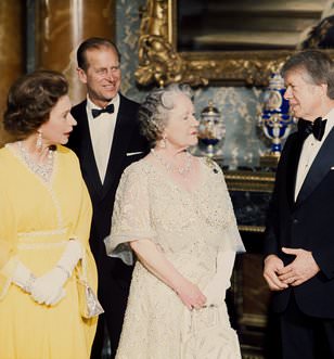 The time Jimmy Carter shattered royal protocol by kissing Queen Mother on the LIPS