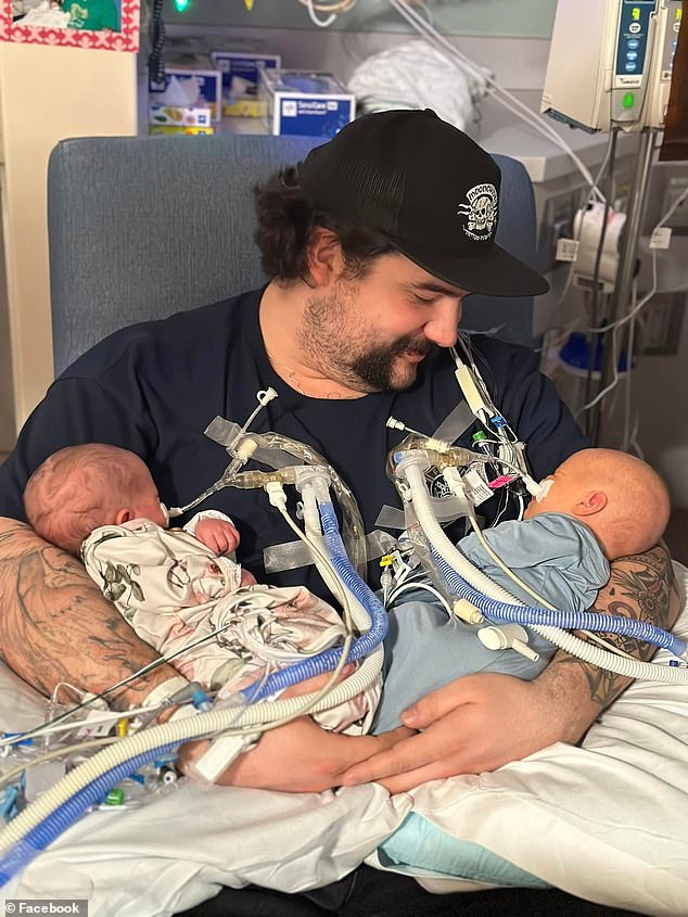 James Michael and Elizabeth Joanne passed away on Saturday after being born premature in an emergency C-section