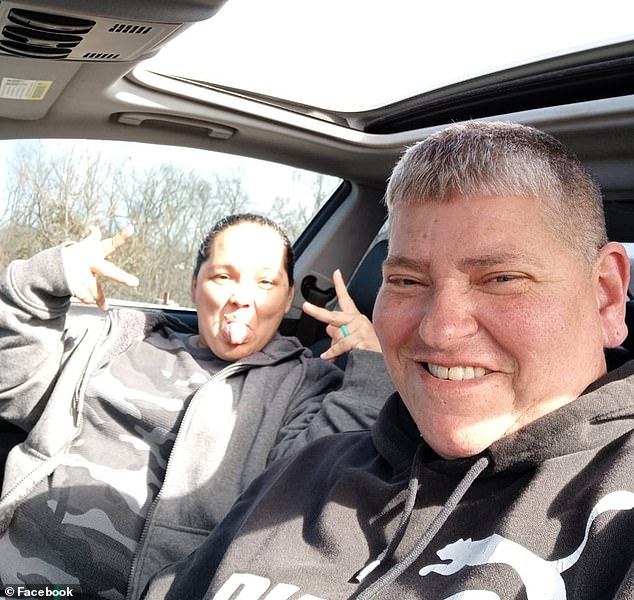 A total of seven people - all family members - lived on the property, which has since been left in ruins from the tornado. (Pictured: Jamie and Stafnie)