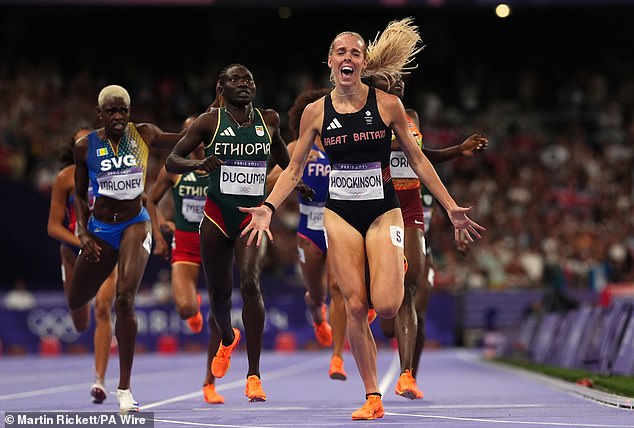 Keely Hodgkinson has been given an MBE after winning the women's 800m at the Olympics