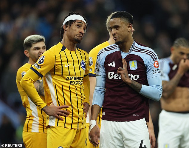 Brighton battled to earn a deserved point away at Aston Villa after facing 19 shots on target