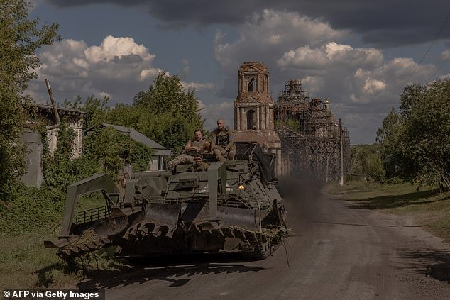 Ukrainians close to the Sumy region of Russia. The Western-backed forces are on the brink in Kursk after months of fighting, US officials revealed. They fear the Ukrainians could be encircled should they remain there for more than a few months