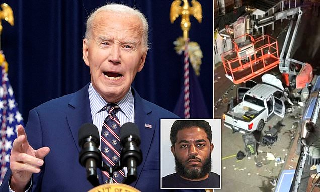 Biden finally addresses the nation on New Orleans terror attack that slaughtered 15 people