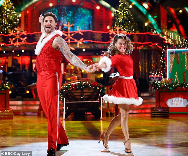 Danny performed with professional dancer Jowita Przysta¿ during last year's Strictly Christmas special