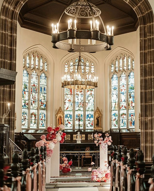 The castle has its own stunning chapel which can be decorated with flowers for weddings