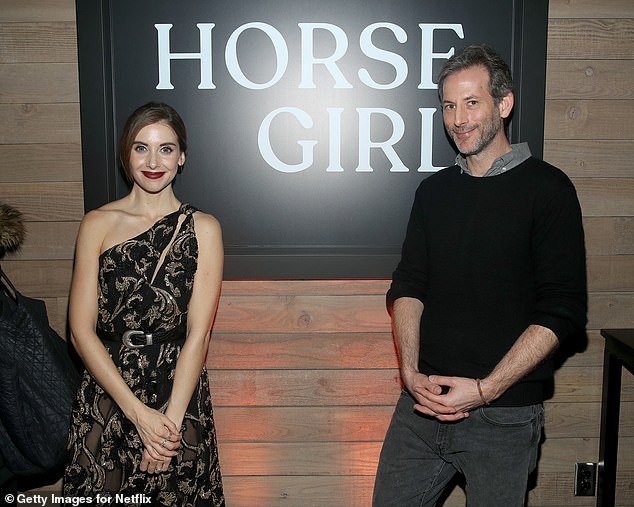 Baena - who was found dead in his Los Angeles home on Friday - spoke candidly about mental health ahead of his film Horse Girl dropping in 2020 - a film based off his and co-writer Alison Brie's family histories (pictured: Baena and Brie in 2020)