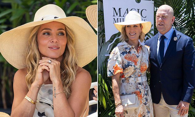 Zara and Mike Tindall make glamorous appearance alongside Elsa Pataky at Magic Millions on