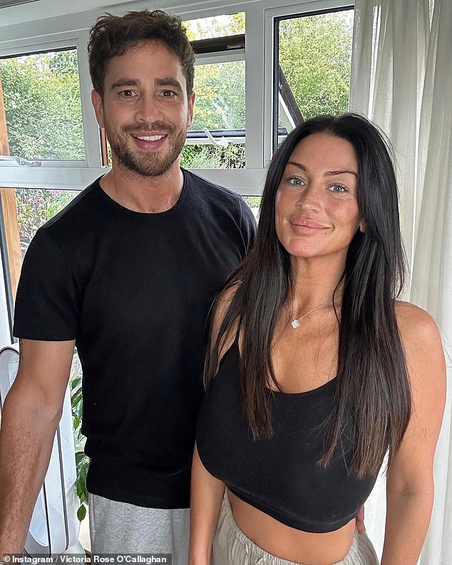 Danny with his ex-wife Victoria Rose O'Callaghan. The couple split in 2023 after four years of marriage