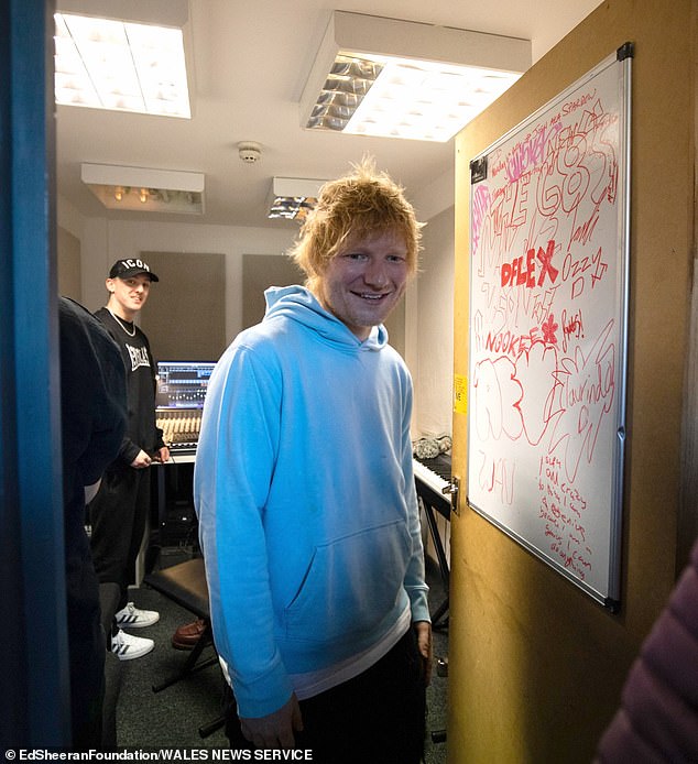 Earlier this month Ed stunned school children with a surprise performance in their school assembly